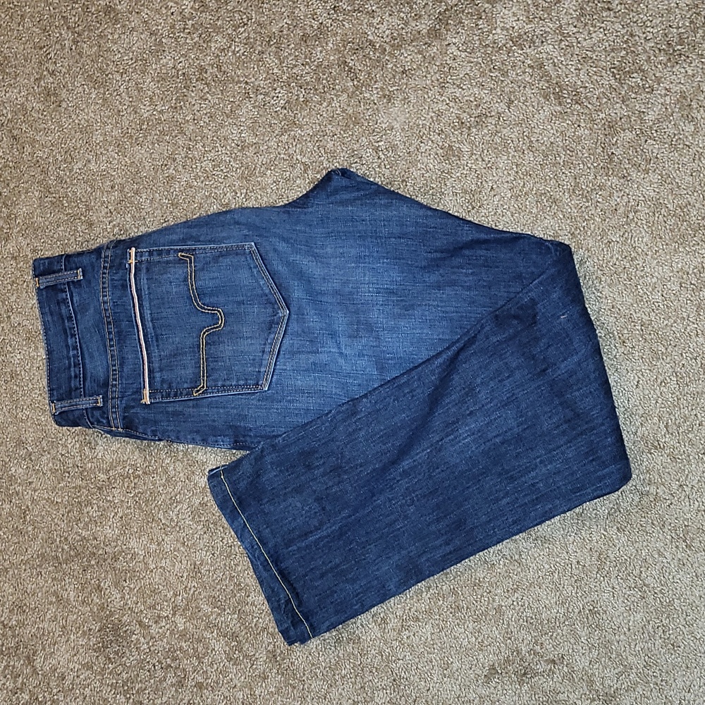 Kimes Ranch Men’s Slim Straight Jeans - Dark Blue Denim